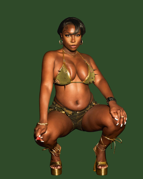 Camo Queen Spiked Kini